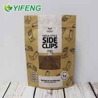 Doypack With Window Dried Fruit Excellent Quality Moisture Proof Packaging Double Kraft Paper Bag