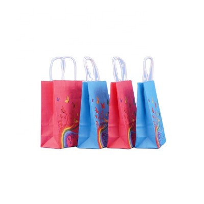 Custom Printed Small Gifts Kraft Paper Bag with Handles Logo Industrial Surface Color Accept Feature Material Origin Type Order