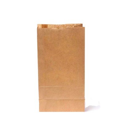 wholesale cheap brown kraft take away fast food packaging paper bag