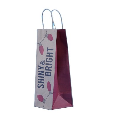 paper shopping bag with custom printed for design your own gift bag by paper bag supplier