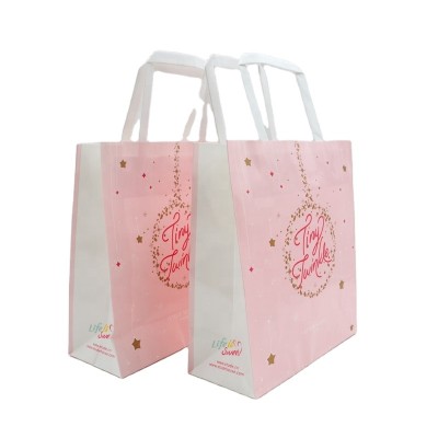 New Style Kraft Paper Bag For Shopping Recyclable Paper Portable Bag Accept Customization