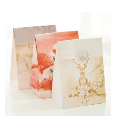 biodegradable custom print white kraft paper gift bag making machine fully automatic