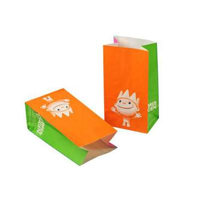 2019 biodegradable packaging food oil absorbing paper coated paper bag for fried food