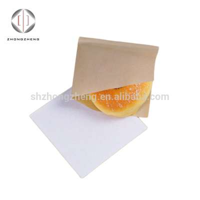 Two sides open burger wrapping bag/waterproof paper bag/greaseproof paper bag