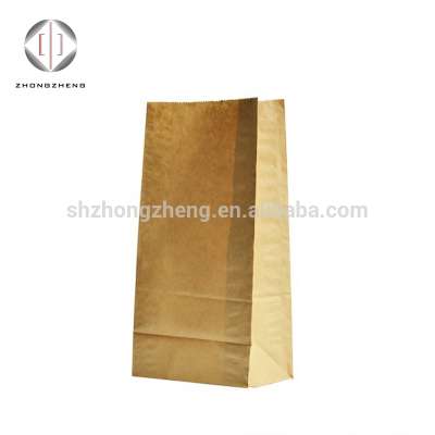 paper bags laminated brown kraft paper for fast food packaging snack food