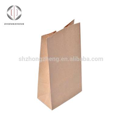 Plain cheap brown kraft food paper bags