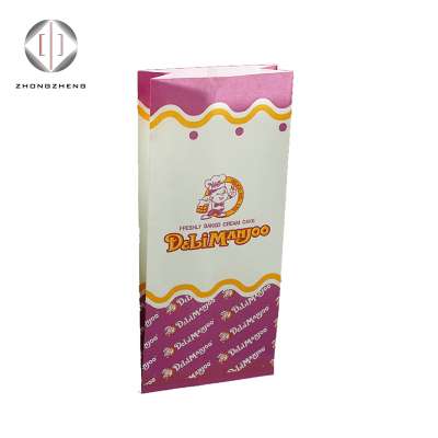 2017 china manufacture professional custom printed pastry paper bags craft cookie