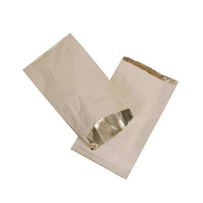 Foil Lined Customized Hot Food Greaseproof Paper Takeaway Bags for Ckicken/Hamburger/Sandwich