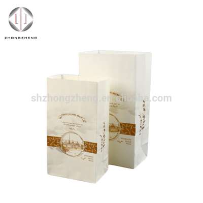 customized logo printing pe laminated paper food delivery bag used containers