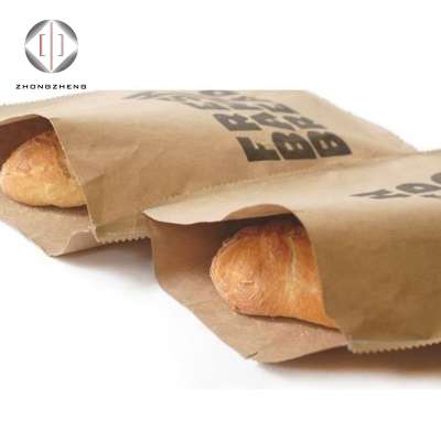 china wholesale recycled kraft sandwich bread packaging paper bag brown