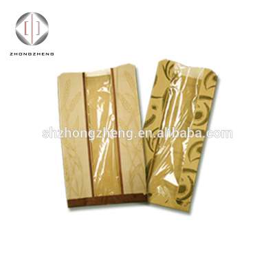 Shanghai factory price window paper bag/PE coated paper bag for loaf bread