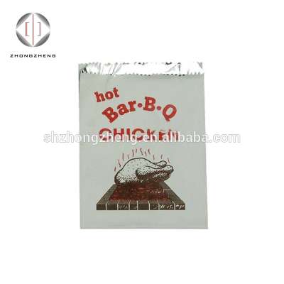 Factory price and fast delivery aluminum foil wrapping paper bag for fast food/fried food