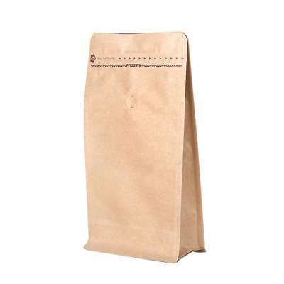 China suppliers OEM customized eco-friendly kraft ziplock paper coffee bag with printing logo