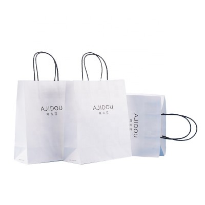 Custom Printed Small Gifts Kraft Paper Bag with Handles Logo Industrial Surface Color Accept Feature Material Origin Type Order